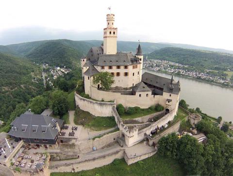 The castle's north front